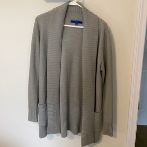 Silver Sparkly Apt 9 Cardigan Sweater Sz L-EUC